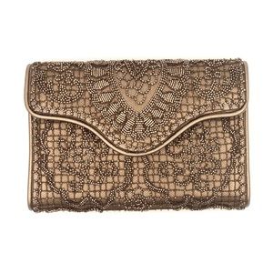 NWT $1200 Ralph Lauren Purple Label Beaded Clutch